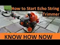 Echo Trimmer Starting Instructions