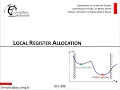 Local Register Allocation