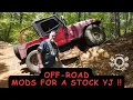 Lagu Got a stock Jeep Wrangler YJ? Here are some MUST DO mods for off-roading!!