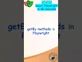 Playwright Tutorial getBy Methods in Playwright
