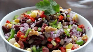 Lobia chat Lobia chat recipe