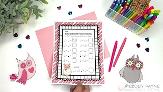 Valentine s Day Music Math Worksheets Music Math is a Hoot