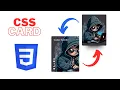 Animated Profile Card UI Design using Html CSS CSS Card Hover Effects