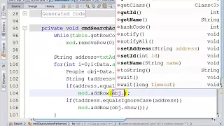 How to Transfer Data to Other Frame in Java Netbeans