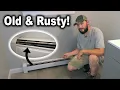 How to Replace Rusty Baseboard Heat Hot Water Dummy Base Install