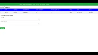 Bus Reservation System in Django with Source Code Source Code Projects