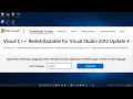 How To Download Microsoft Visual C 2012 Redistributable Package 32-64 bit