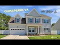 Chesapeake VA Home Tour 4 Bed 2 600 Sq Ft Fieldstone Community