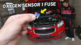 CHEVROLET CRUZE LAMBDA OXYGEN SENSOR 1 FUSE LOCATION REPLACEMENT UPSTREAM OXYGEN SENSOR FUSE