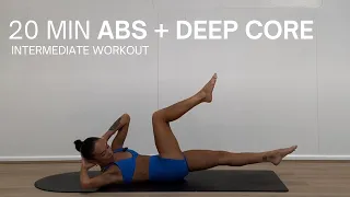 20 MINUTE PILATES ABS At Home Pilates Deep Core Workout Ab Sculpt And Tone 