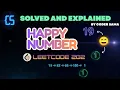 Solving Happy Number LeetCode using Java Step-by-Step Explanation by Coder Sama