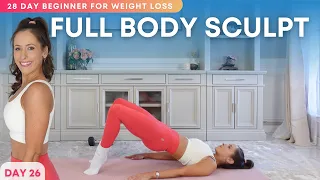 28 Day Pilates Challenge for Weight Loss DAY 26 Full Body Pilates