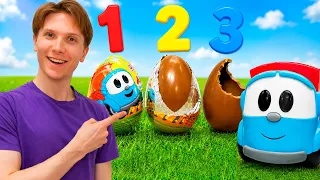 Игрушки Грузовичок Лева и Капу ищут шоколадные яйца!