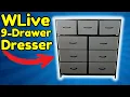 HOW TO ASSEMBLE the WLIVE 9 Drawer Dresser Review and Unboxing
