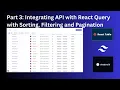 Part 3 Finalized Advanced Data Table Sorting Searching Pagination Express js PostgreSQL