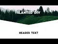 Create Slanted Razor-Blade Div Shape using html5 CSS3