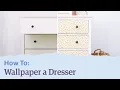 How to Update Your Dresser with Wallpaper How To Etsy