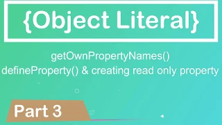 JavaScript Tutorial Object Literal Part 3