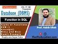 SUM Function in SQL SQL Functions with Examples SQL Functions