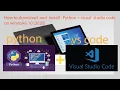 Cara INSTAL PYTHON dan Visual Studio Code di WINDOWSN 10 - Belajar Python