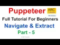 Puppeteer Tutorial Navigate Extract Website Data