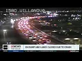 Crash with injuries closes lane and on-ramp on I-580 south near Plumb Lane