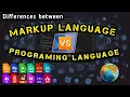 Markup language vs programming language Main Differences