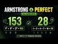 Armstrong Number Perfect Number DSA in Tamil