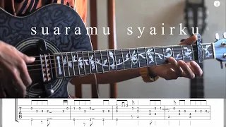 Download Suaramu Syairku - [ Acoustic Guitar Cover \u0026 Tabs!! ] MP3