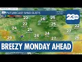 Kern County Forecast Breezy Monday Warmer Week Ahead
