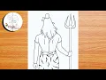 Bholenath Beautiful Drawing Easy Drawing How to Draw Lord Shiva