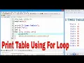 Part-1 C Program to Print Table of a Number using For Loop