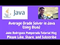 Average Grade Solver in Java Using BlueJ
