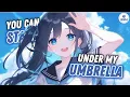 Nightcore - Umbrella (Rock Version) - (Lyrics)