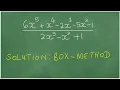 Polynomial Division Box-Method Generic Rectangle Method Area Model