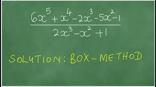 Polynomial Division Box-Method Generic Rectangle Method Area Model