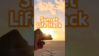How to Count Time Until Sunset Using Your Fingers | Sunset Life Hack