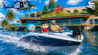 GTA V: Franklin & ShinChan Trapped in a Biggest Tsunami Ultimate Los Santos Survival