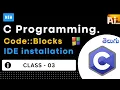 C Language Class 3 Tutorial Code Blocks Installation for C Programming Learn C Ai Syntax Telugu