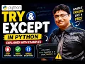 Exception Part-2 Handle Errors Using Try Except in Python Avoid Errors in Python Using Try Except