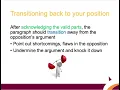 week 9 creating a refutation paragraph
