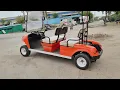 6 Seater Golf Cart Orange