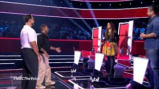 الحلقة الثالثة   رحمة رياض تضغط على زر الميوت لأحمد سعد وناصيف زيتون يطير من السعادة دندنها