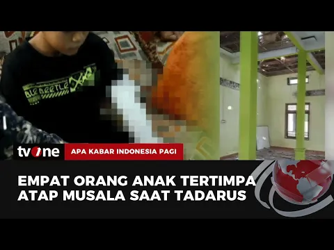 Hujan Deras dan Petir Akibatkan Musala Rusak Parah Hingga Menimpa Santri