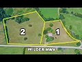 Aerial Tour of 2 BR 1 BA Home with Det Garage on 9 78 Ac Online at Tays Realty Auction LLC