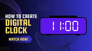 Digital Clock Using HTML CSS JavaScript Real-Time Clock Tutorial