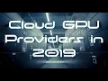 How to Do Deep Learning Without a GPU Cloud GPU in 2019