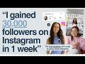 She gained 500k on Instagram TikTok after her account got deleted ft Bec Stewart