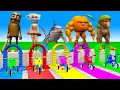Download Lagu Long Slide Game With Cow Elephant Gorilla Hippopotamus Tiger 3d Animal Game Funny 3d Animals