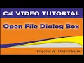 OpenFileDialog in C